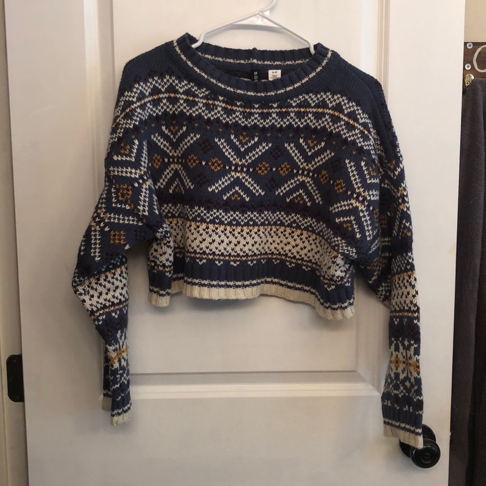 Urban Outfitters Cropped Winter Sweater